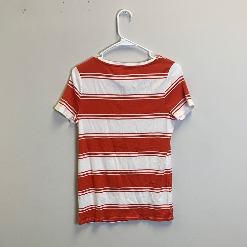 Merona Short Sleeve Tee in Red and White Stripes - Picture 4 of 5